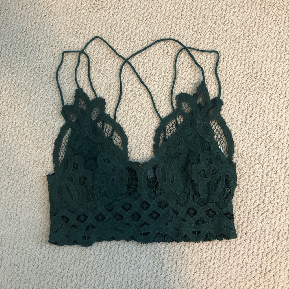 free people: adella bralette (green)